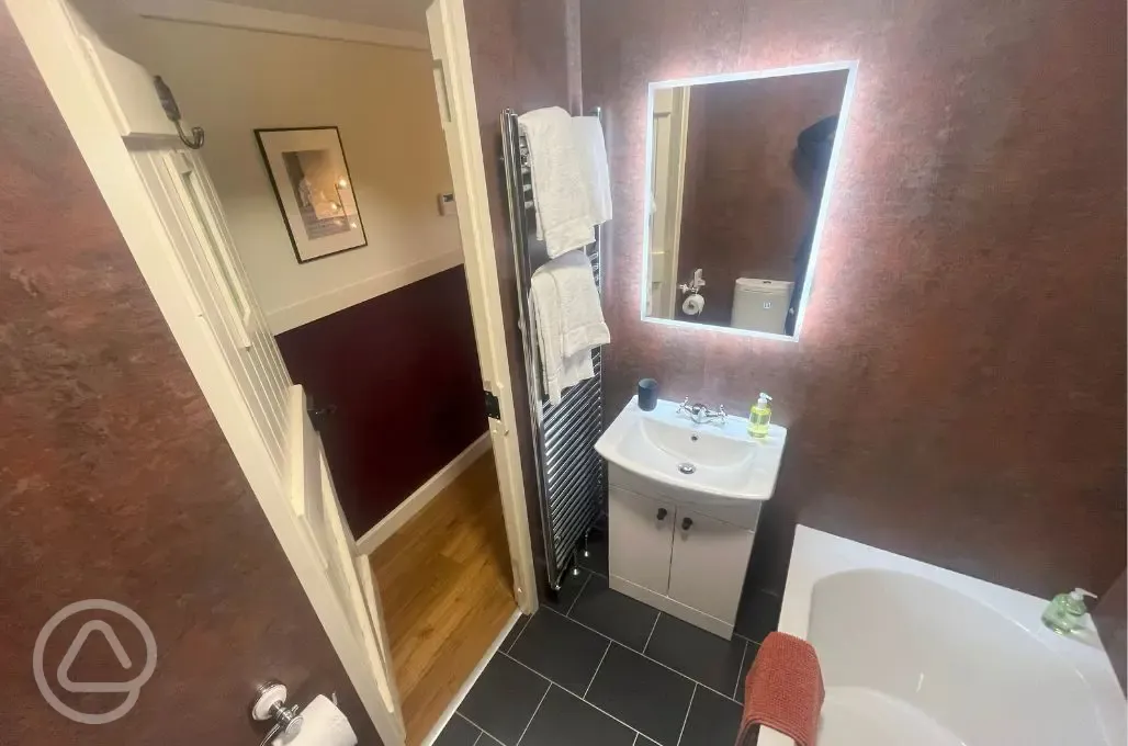 Clarabel Train Carriage bathroom