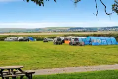 Non electric grass tent pitches