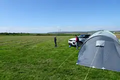Non electric grass tent pitches