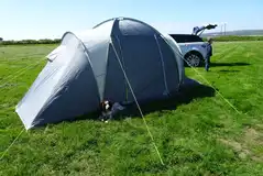 Non electric grass tent pitches