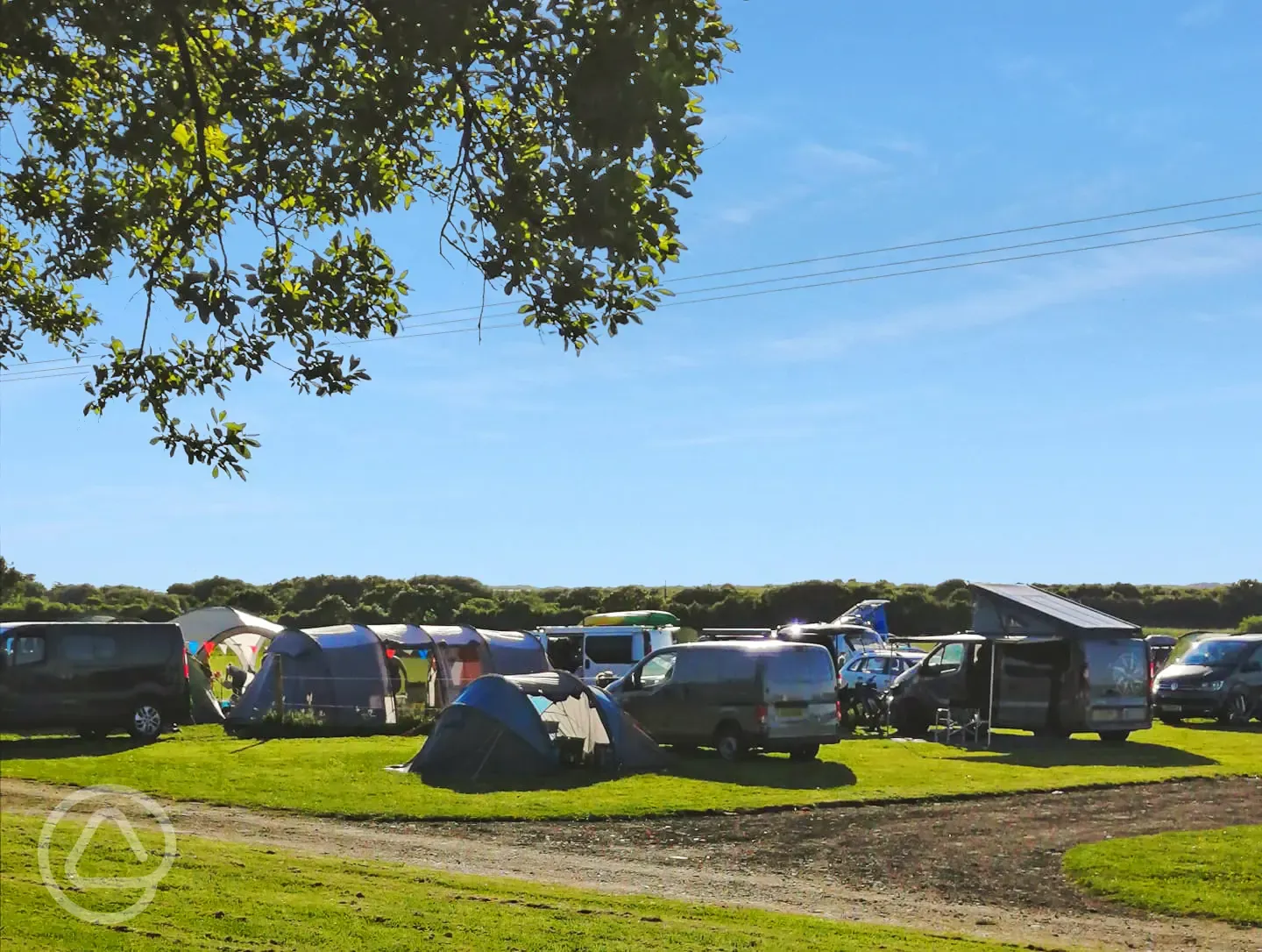 Grass touring pitches