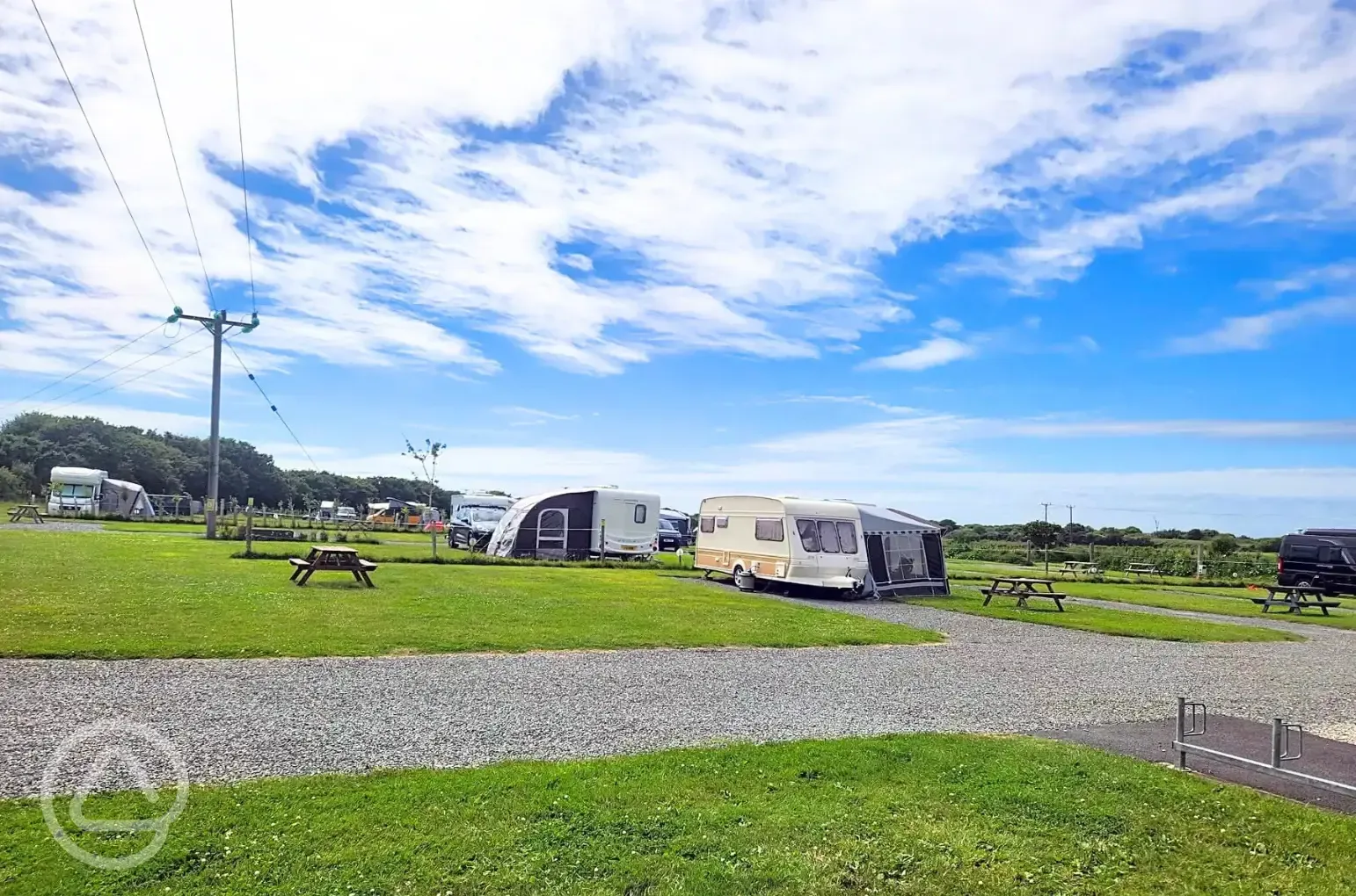 Electric hardstanding pitches