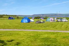 Non electric grass tent pitches