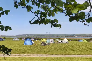 Non electric grass tent pitches