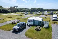 Electric hardstanding pitches with 16 amp hook ups
