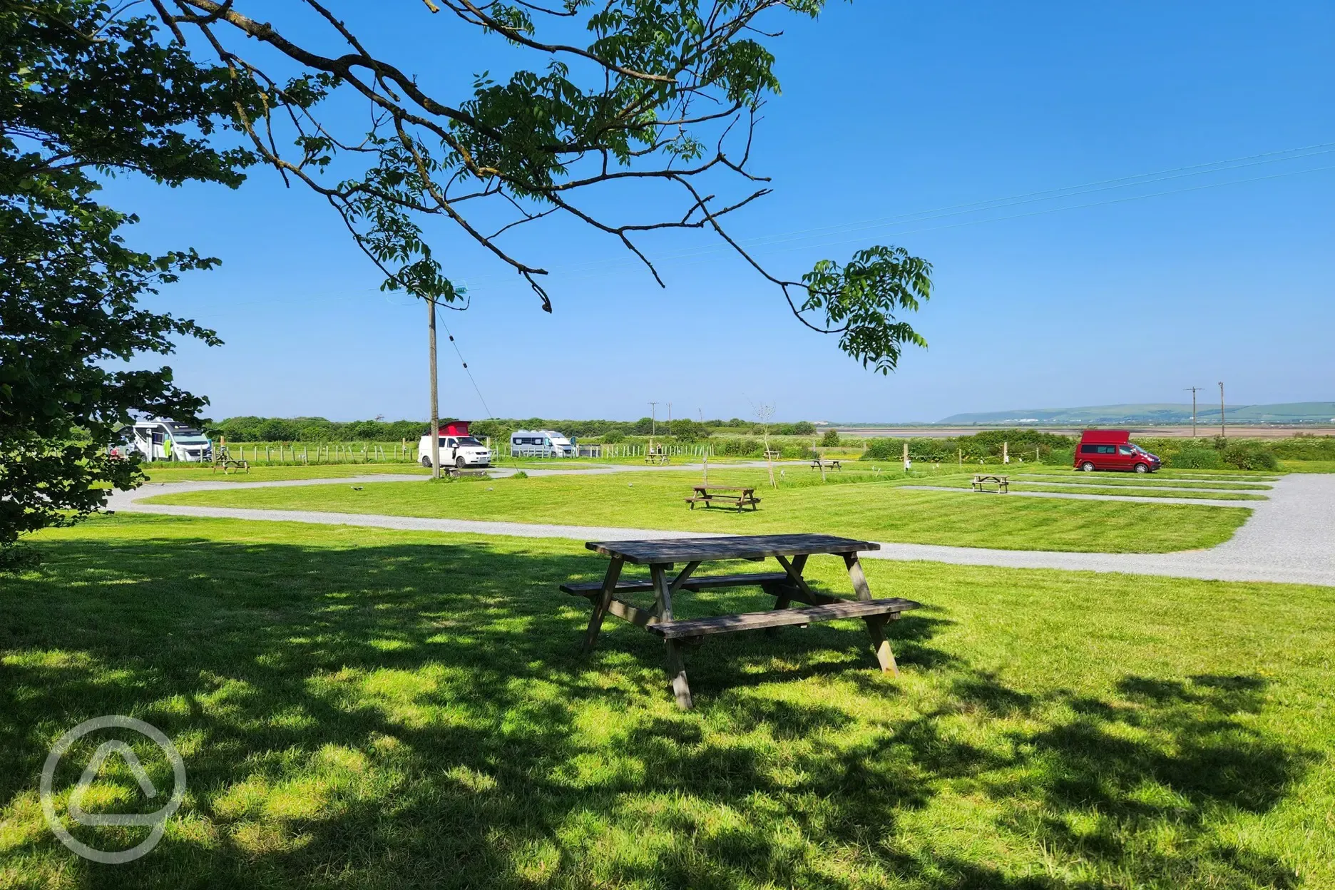 Grass touring pitches