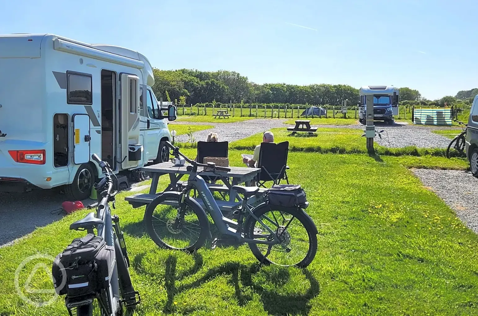 Electric hardstanding pitches