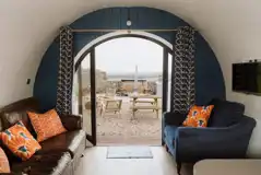 Glamping pod interior 