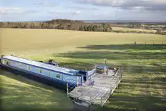 Aerial of Miss Ellie with an optional wood-fired hot tub