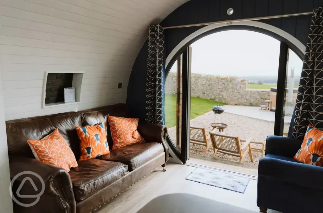 Glamping pod interior 