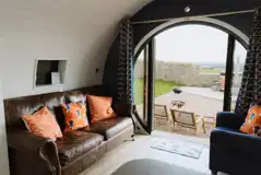 Glamping pod interior 