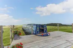 Miss Ellie narrowboat with an optional wood-fired hot tub