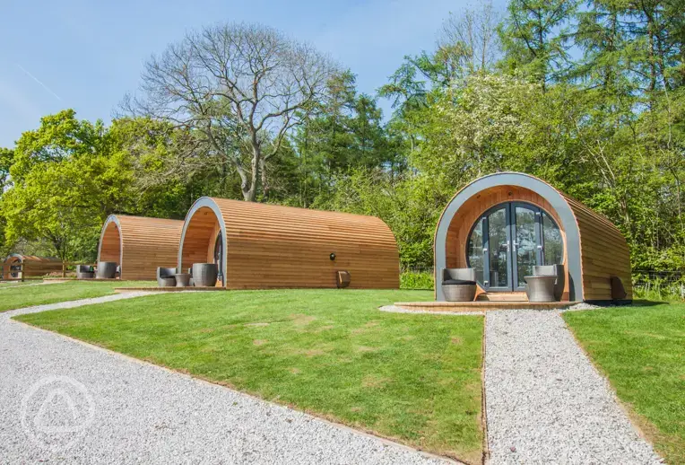 Glamping Pods sleeping between 2 and 4 people