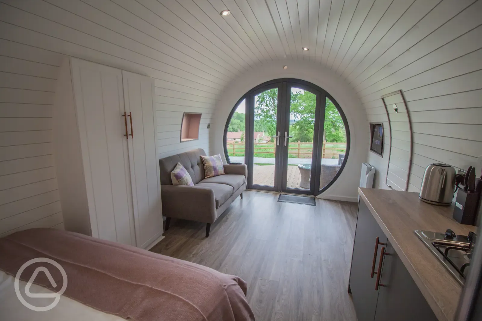Double Glamping Pod in Yorkshire