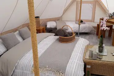 Bell tent interior