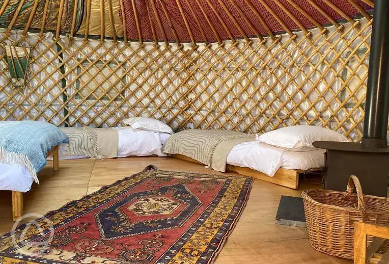 Yurt interior