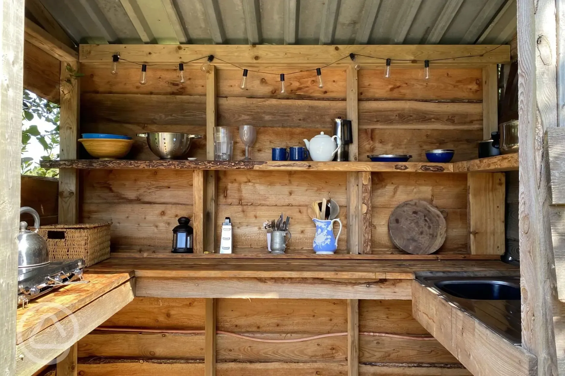 Yurt kitchen