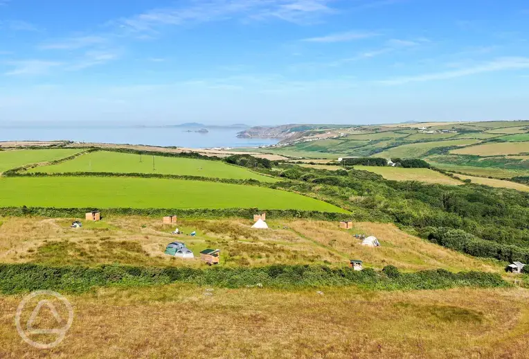 Ensuite non electric meadow pitches