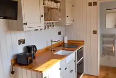 Shepherd's hut kitchenette