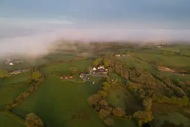 A sky view of our farm