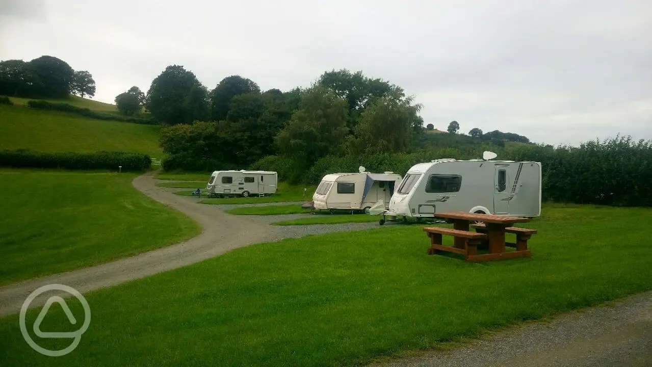 Caravan site at Noyadd Farm
