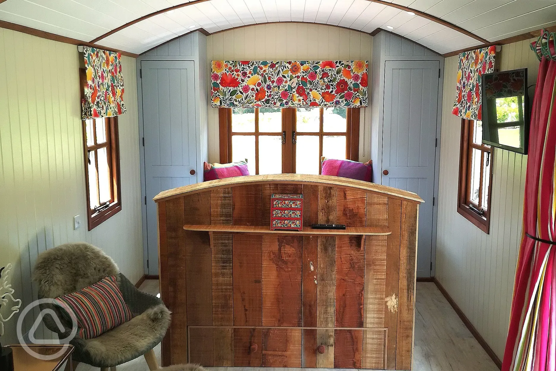 Inside the Shepherd's Hut