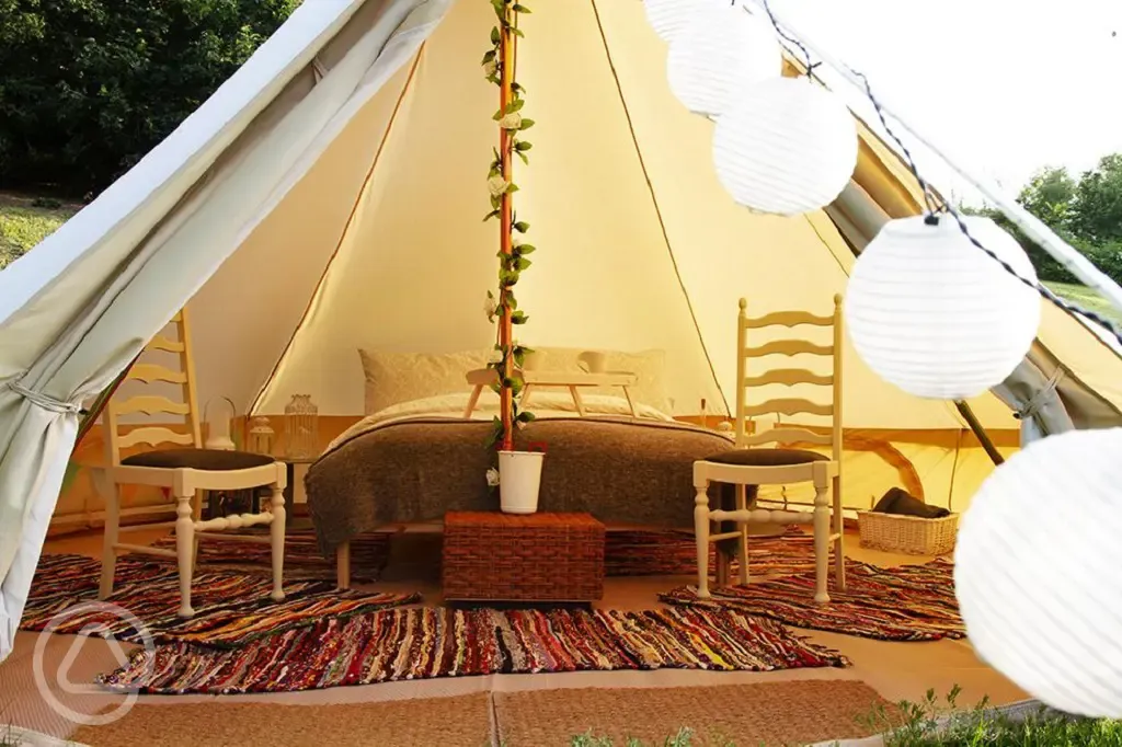 Bell tent interior