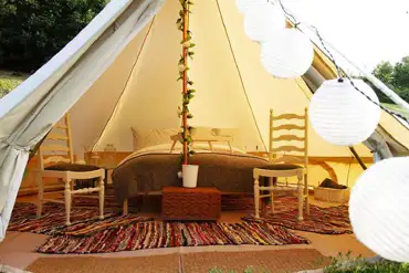 Bell tent interior