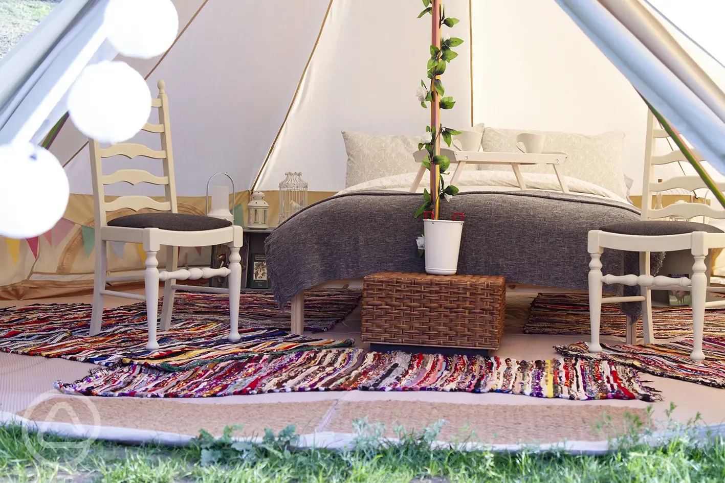 Bell tent interior