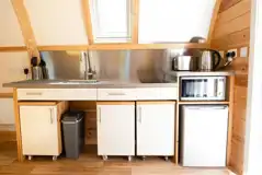 Accessible Ensuite Deluxe Wigwam Pod kitchen