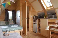 Ensuite Deluxe Wigwam Pod interior