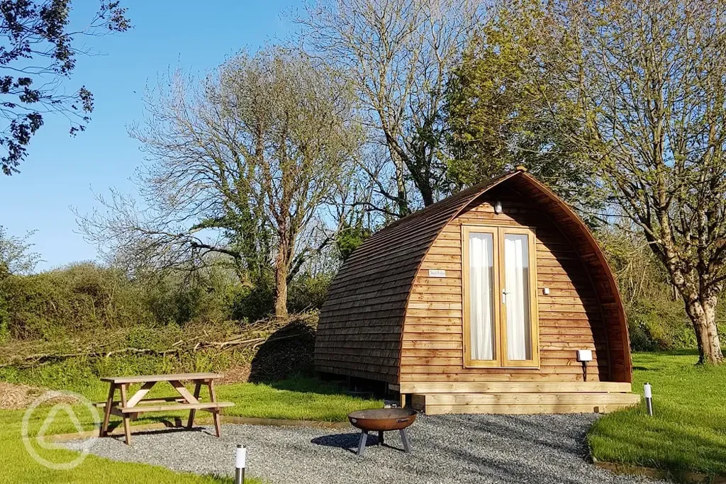 Ensuite Deluxe Wigwam Pod with a private fire pit