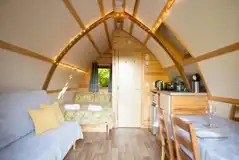 Ensuite Deluxe Wigwam Pod interior