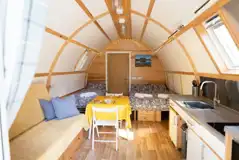 Accessible Ensuite Deluxe Wigwam Pod interior