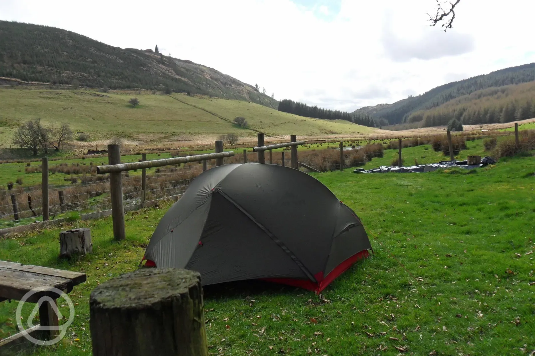 A tent with a view!