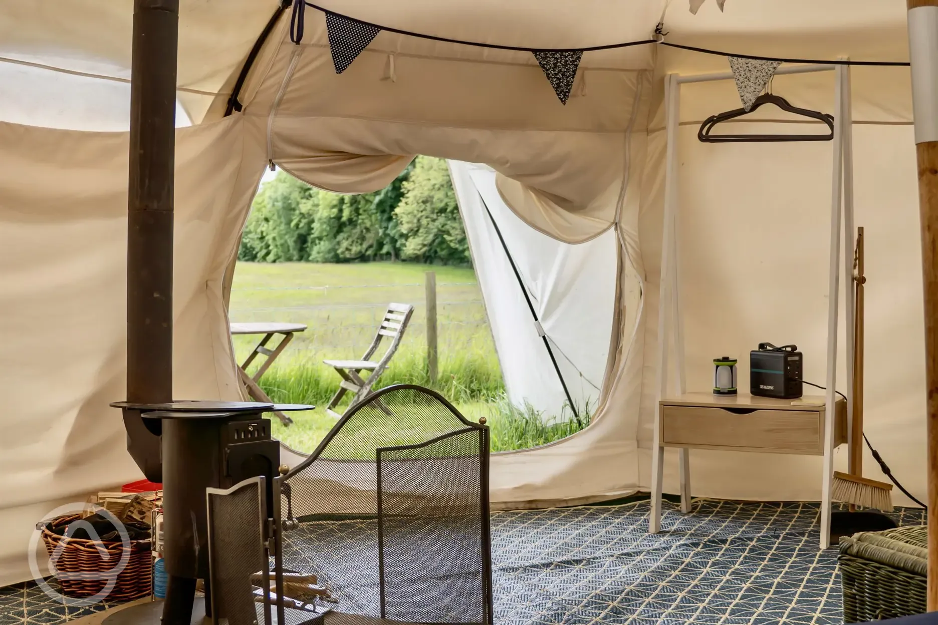 Stargazer bell tent interior