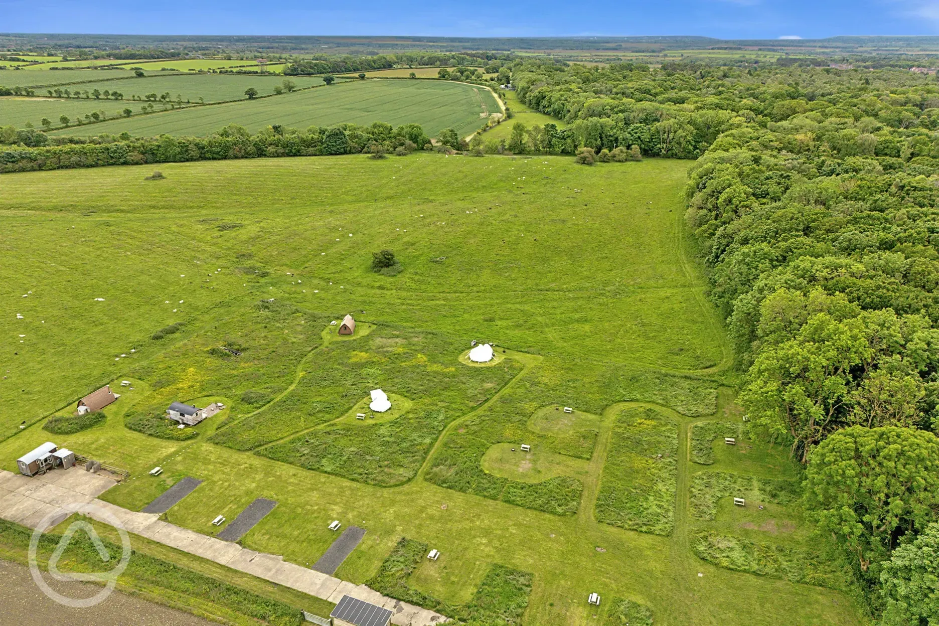 Aerial of the site