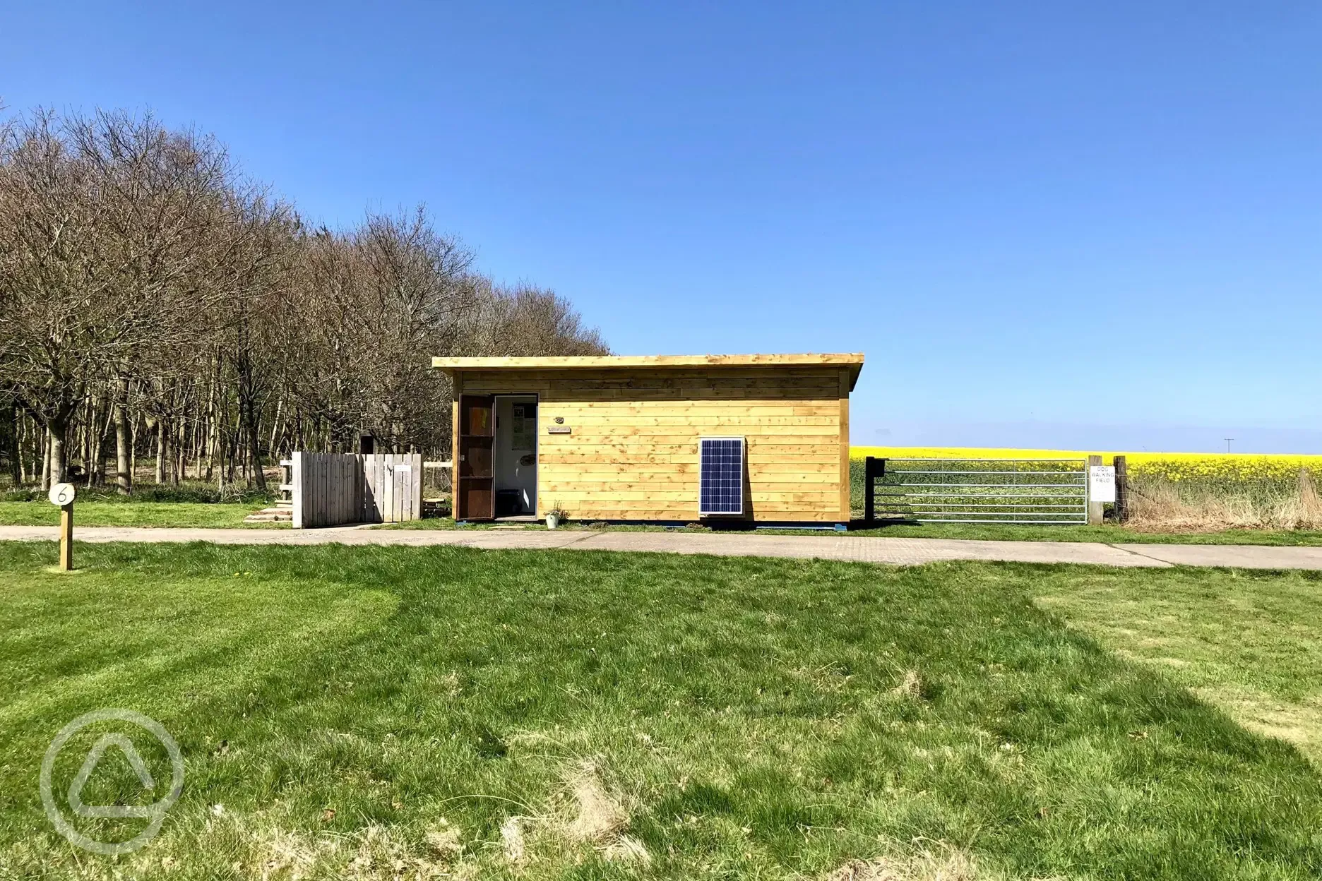 Solar powered facility block