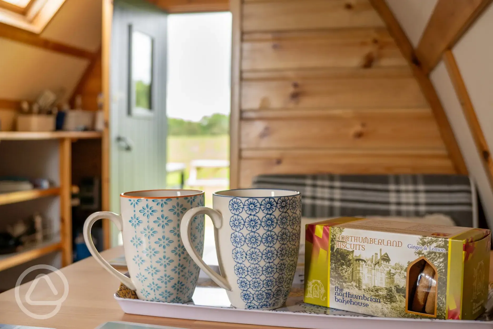 Glamping pod interior