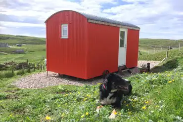 Dog Friendly Shepherd's Hut at Mangersta Croft Holidays