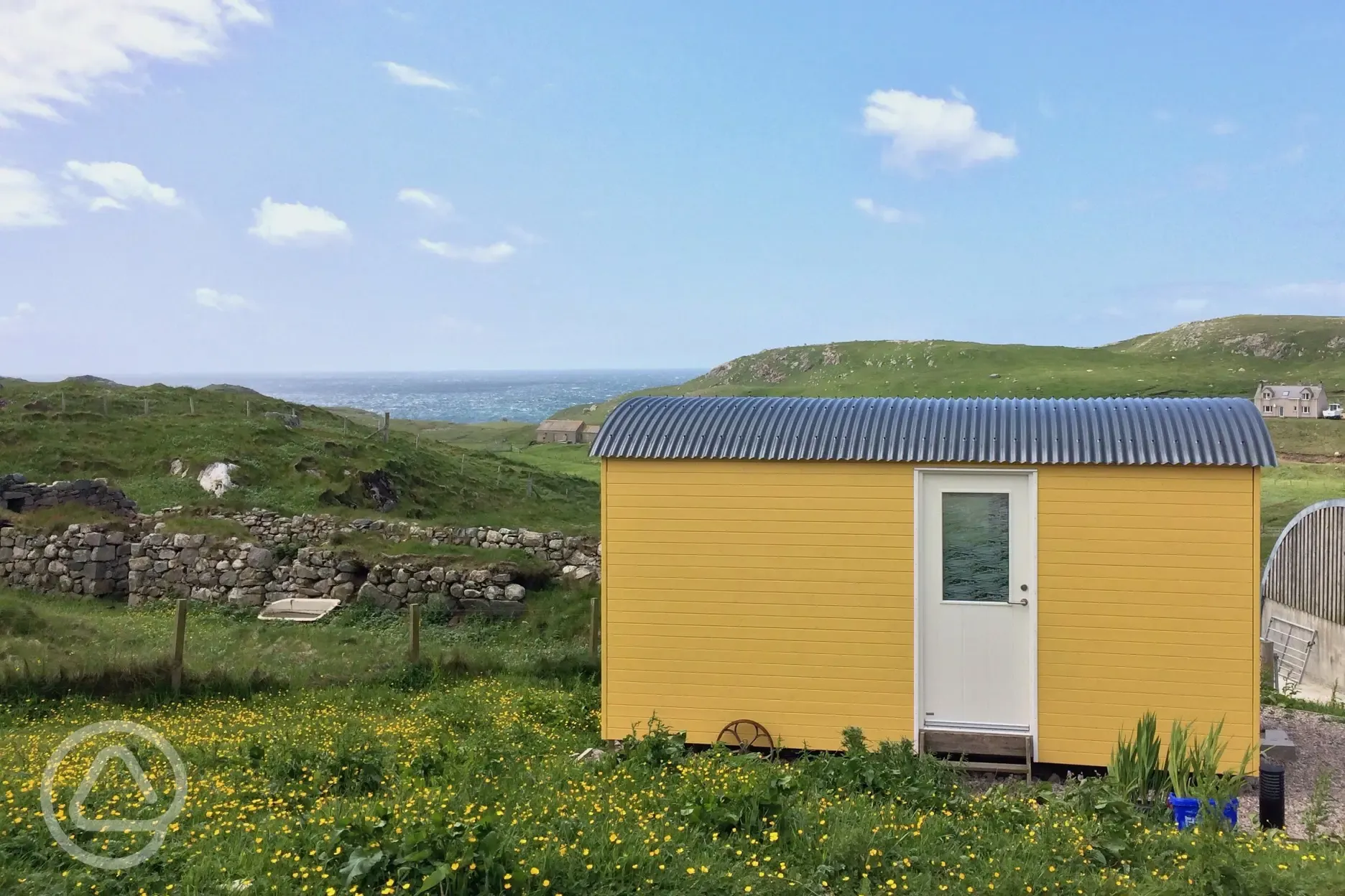 Shepherd's Hut looking out to the North Atlantic Ocean