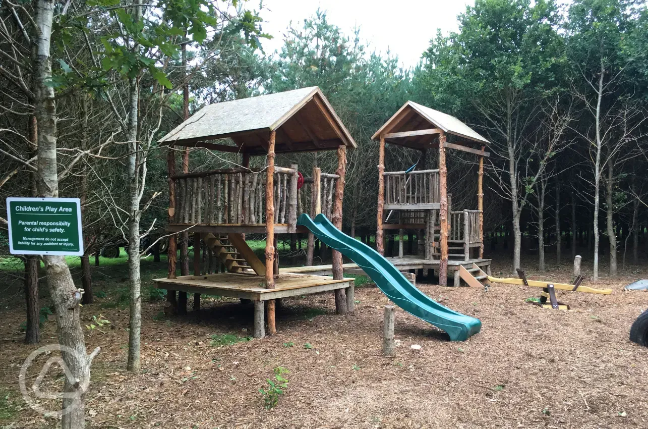 Play area at Old Farm Camp and Touring Site