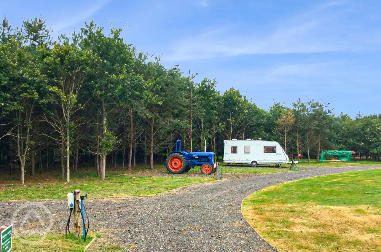 Electric hardstanding pitches