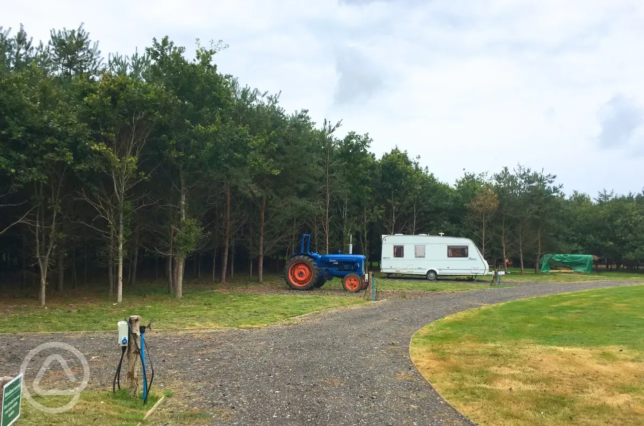 Electric hardstanding pitches