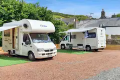 Hardstanding motorhome pitches with an optional electric 16 amp hook up