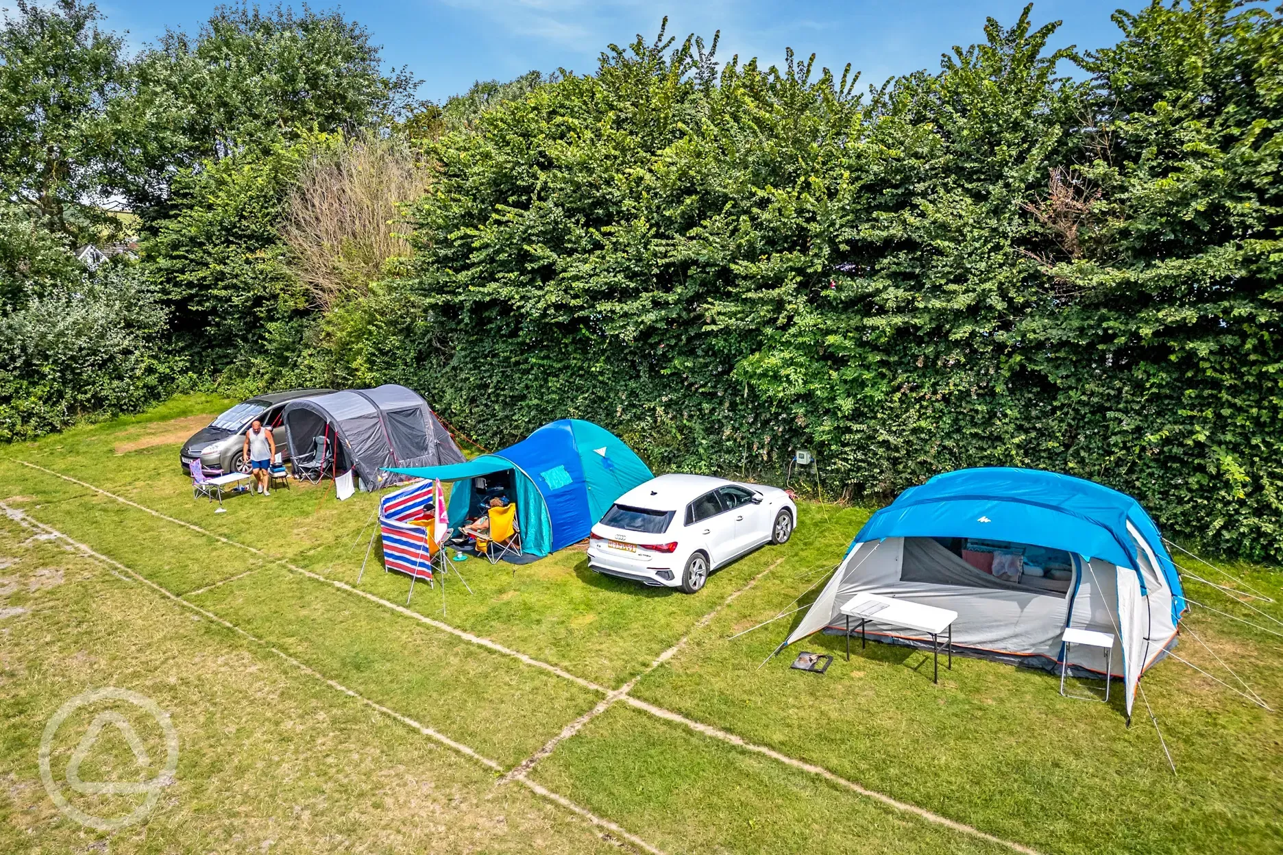 Grass pitches with optional electric