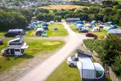 Aerial of the grass pitches