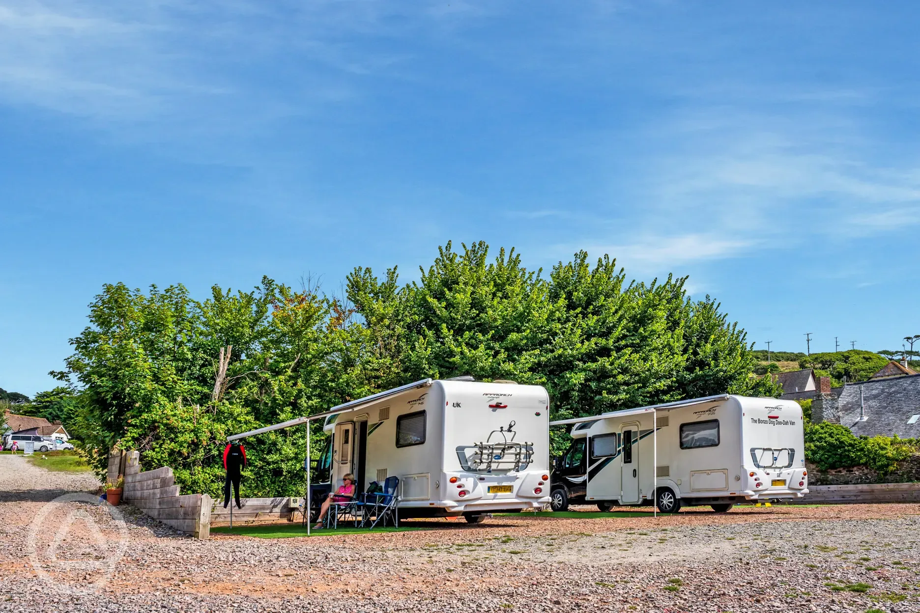 Hardstanding motorhome pitches with optional electric