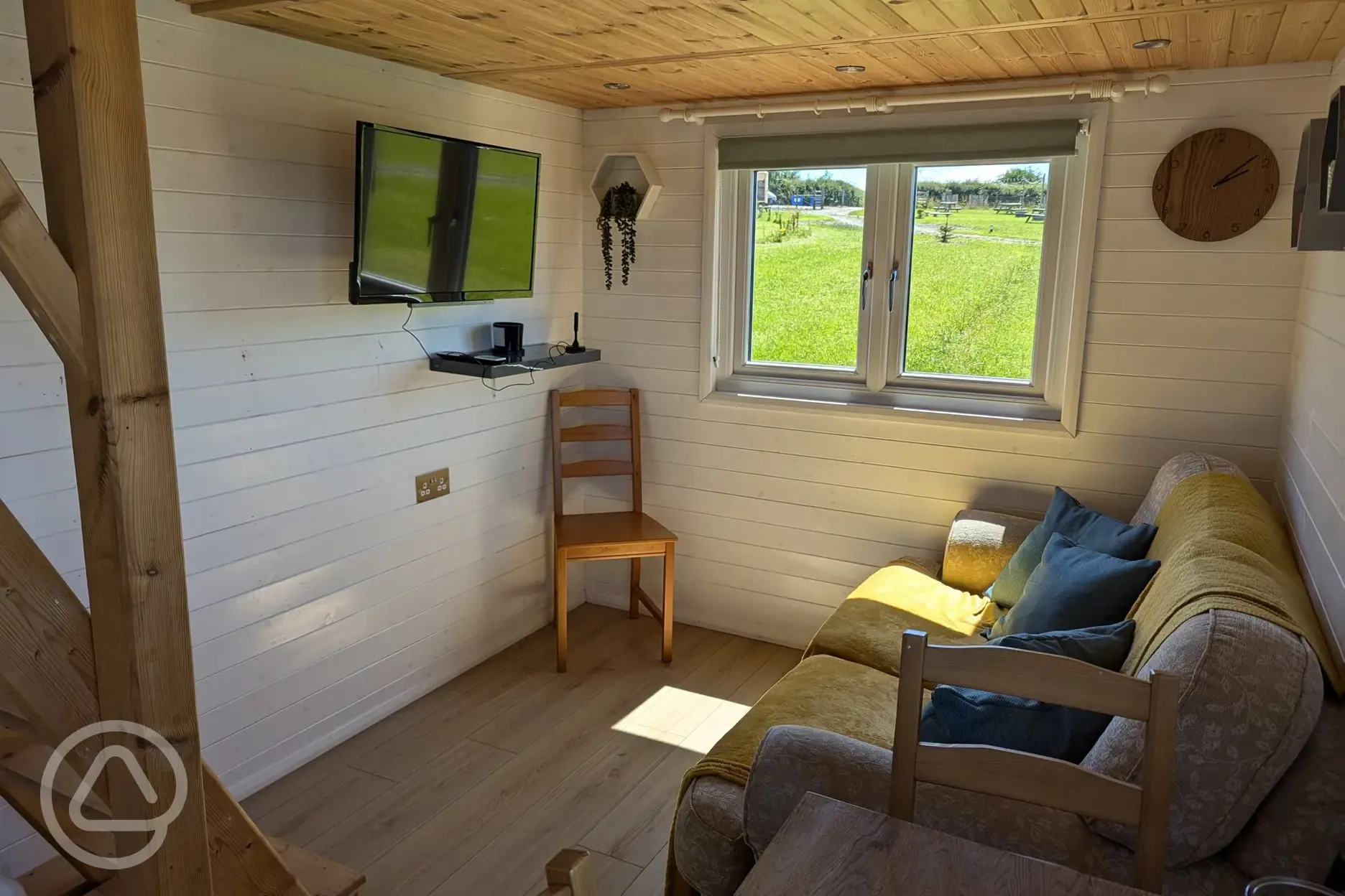 Elegance tiny home living area