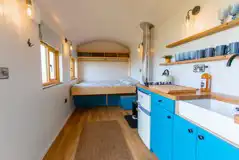 Tamar shepherd's hut interior